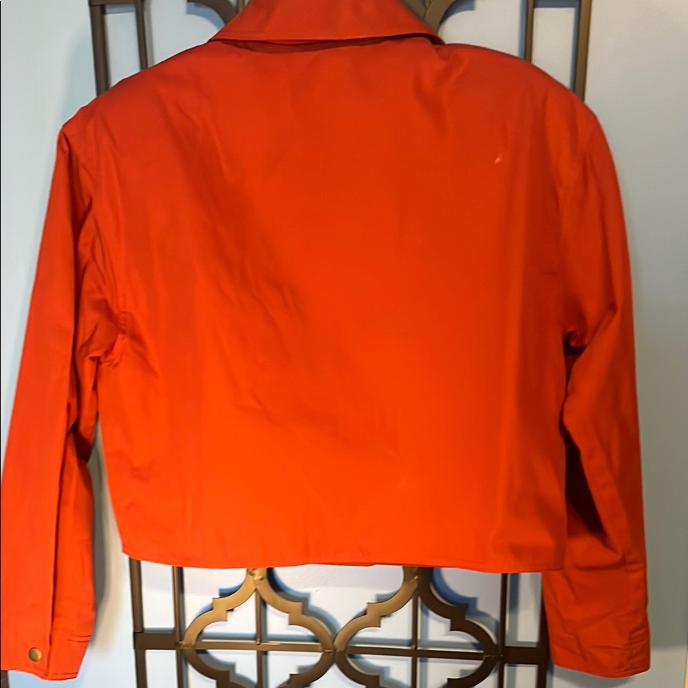 N. R. 1 Vibrant Red Bomber Jacket, Size 10 - Picture 3 of 9